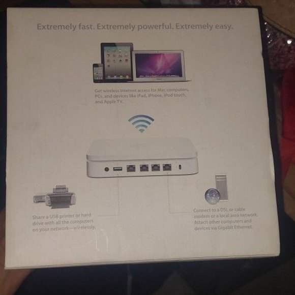Apple Airport Extreme 802.11n Wifi Wireless Router - Picture 2 of 2